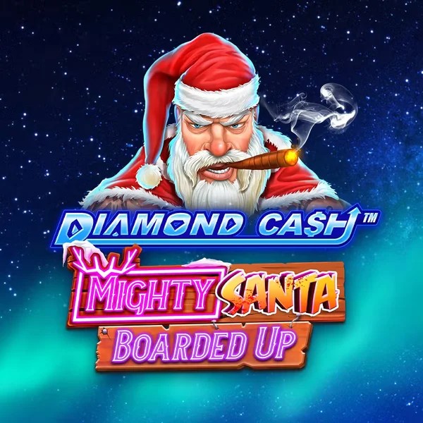 Diamond Cash Mighty Santa Boarded Up online game logo by Greentube on kingmaker-es.com