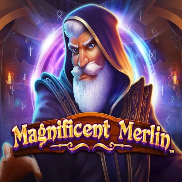 Official Slots logo: Magnificent Merlin by Greentube at Kingmaker Casino